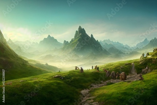 Beautiful fantasy landscape