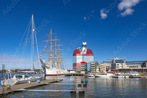 Viking is a four-masted steel barque, built in 1906 by Burmeister & Wain in Copenhagen, Denmark. at Lilla Bommen, Gothenburg,Sweden,Scandinavia,Europe,Taken in sept. 2022