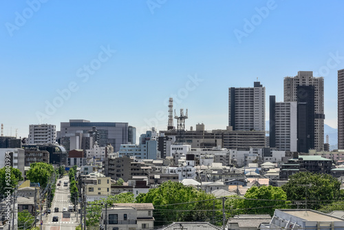 日本の街並み 住宅地 商業地域