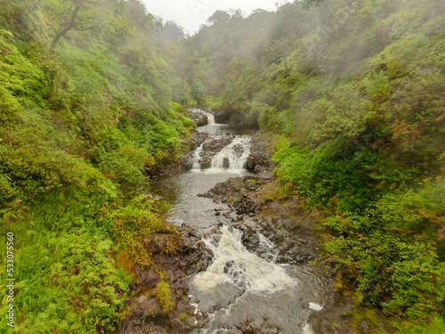 Waterfall along the Road to Hana, Maui, Hawaii 4