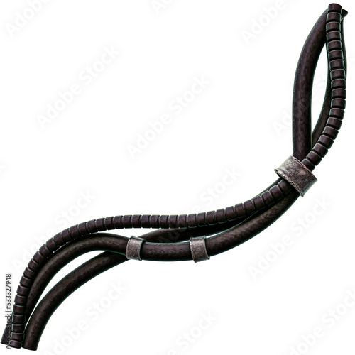 SciFi Cable Wire Illustration with Transparent Background PNG 