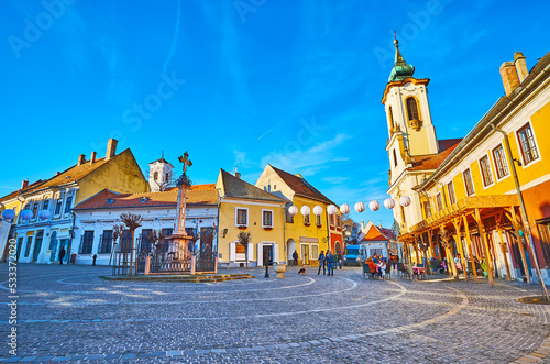 The Main Square (Fo Ter) of Szentendre, Hungary