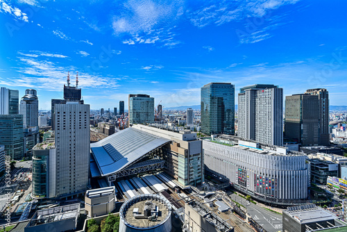 大阪駅の俯瞰写真 【大阪風景写真】