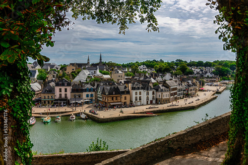 Harbor and bridge of Port de Saint-Goustan, Auray, Brittanym France