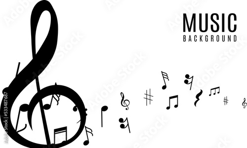 music background. musical notes background vector. musical vector background vector