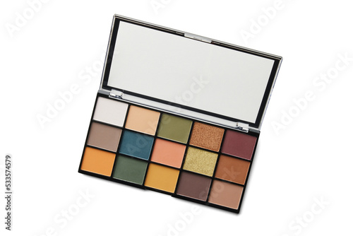Makeup Palette Overhead With Soft Shadows