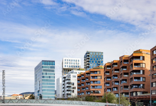 Modern architecture in Bjørvika Oslo,Norway,Scandinavia,Europe,