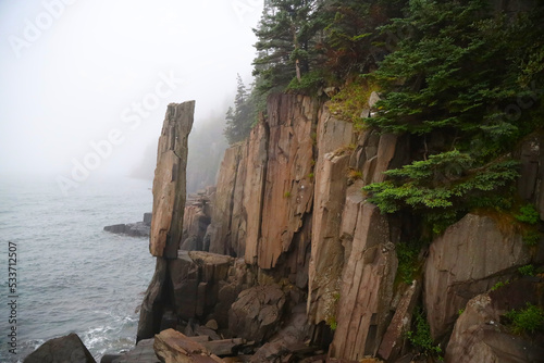 Balancing rock, Nova Scotia, Canada