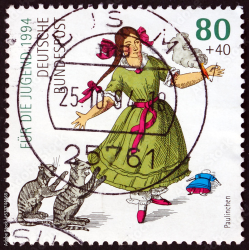 Postage stamp Germany 1994 Little Pauline, Character from Book