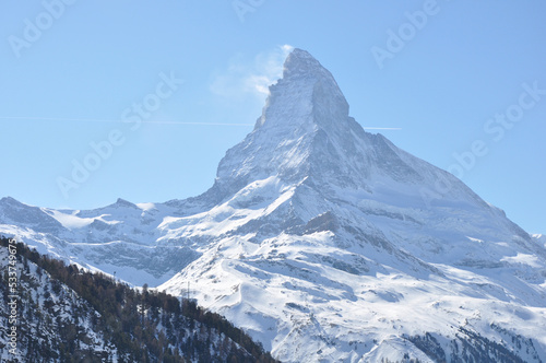 Matterhorn in clear weather