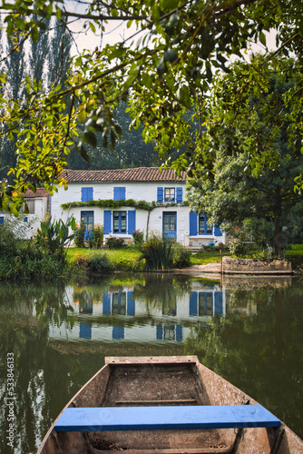 House in the Marais Poitevin, Coulon, Deux-Sèvres. Poitou-Charentes