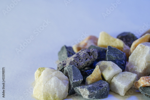 Granite is rich in quartz, mica and feldspar coarsely crystalline plutonic rock