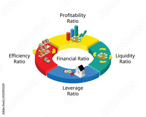 financial ratio or accounting ratio to analysis to evaluate the financial health of companies by scrutinizing past and current financial statements