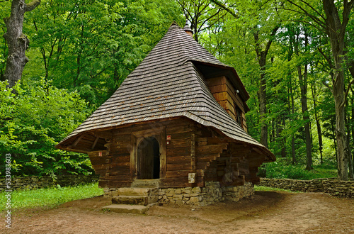 Orthodox church of Rosolin (1750) - open-air museum in Sanok. (Podkarpackie Voivodeship).