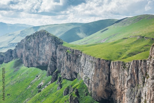 Beautiful mountains of Armenia on a cloudy day