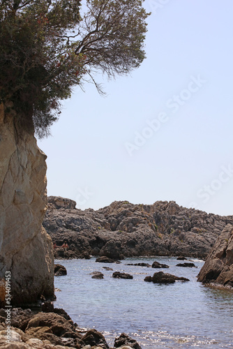 Beautiful Parga beach exploring Greece summer holidays background high quality big size prints