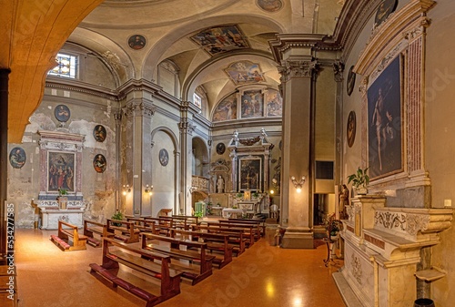 View inside the famous cathedral of Casale Monferrato