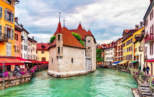 France - Annecy old town cityscape - European medieval villages