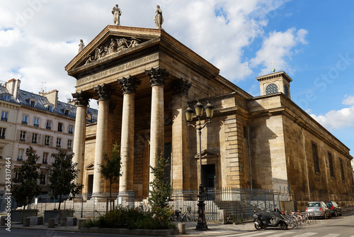 The Notre Dame de Lorette is a neoclassical church in the 9th arrondissement of Paris. France.