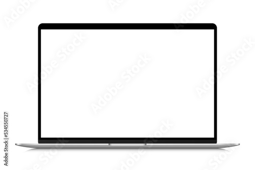 Apple MacBook Air 13 M1 chip released on November 17, 2020 in Cupertino, California. Mockup or template with blank screen