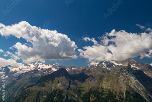 Mountains over the town of Cogne, near Gran Paradiso National Park