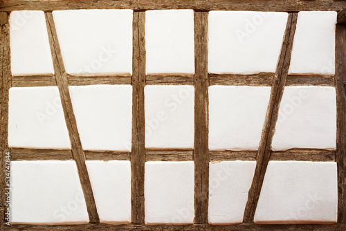 Half-timbered house pattern from Alsace, France