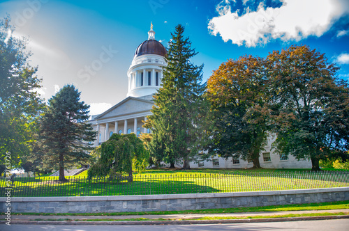 Maine State House is the capitol building of Maine in historic downtown of Augusta, ME