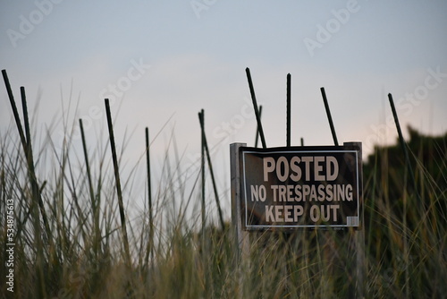 no trespassing