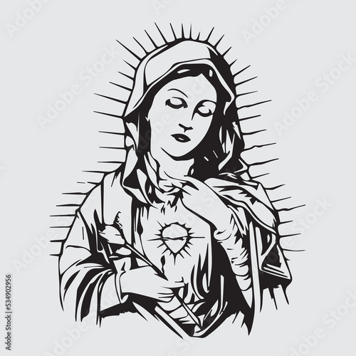 illustration design For Virgen de Guadalupe