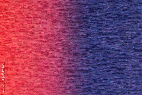 Multicolor crepe paper with gradient texture.