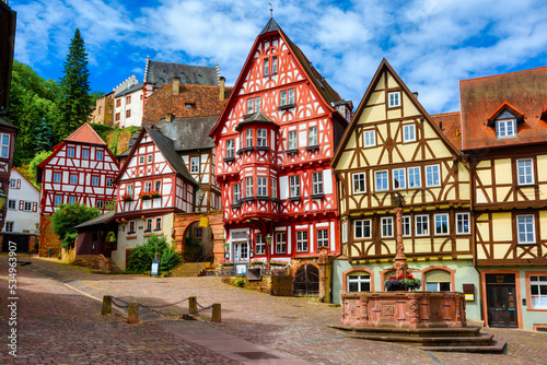 Historical Old town of Miltenberg, Germany