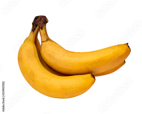 kiść bananów na przezroczystym tle, png, banan ze skórką