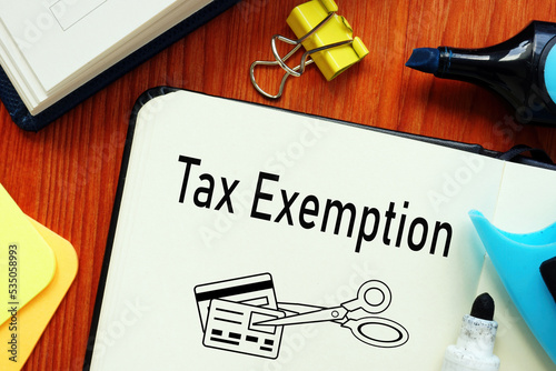 Tax Exemption is shown using the text