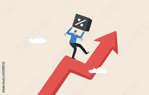 Interest rates increase due to the increase in inflation. Risk of debt burden from high interest rates. Invest in short term bonds. Businessmen interest bearing. Walk up the high chart.