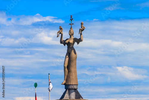 The Imperia statue at the Lake Constance harbour of Konstanz, Germany