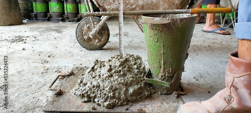 slump concrete mixed for building