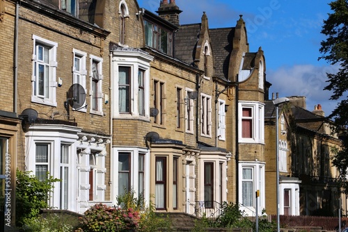 Terraced houses in Bradford UK