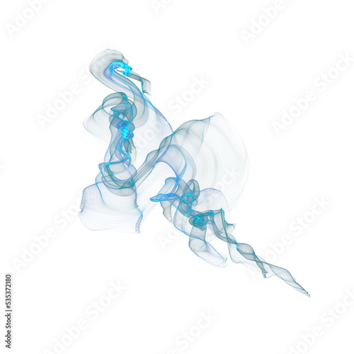 shimmering overlay effect - blue magical wisp