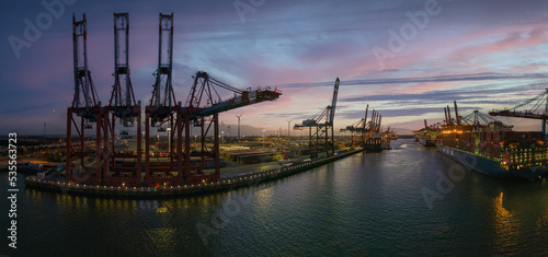 Hamburg Harbour Sunset 
