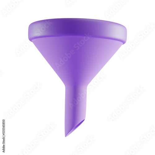 funnel 3d icon