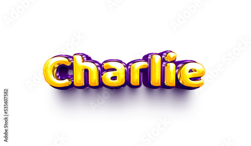 name of girls bubbly celebration decoration hanging air balloon shiny charlie