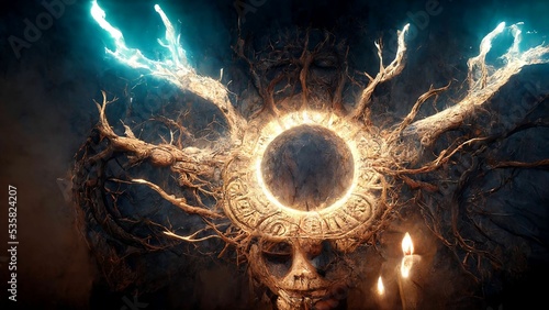 Shamanic energy crackling throughout the quantum realm