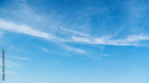 Blue sky with white clouds background