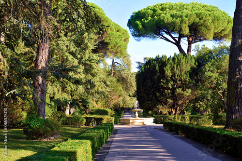 pontifical gardens of castel gandolfo lazio italy