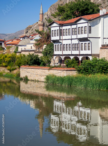 A historical Ottoman house on the banks of the Yesilirmak river in Amasya