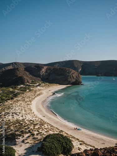 Hike in Balandra Beach, Baja California, Mexico