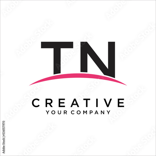 TN,NT Letter Logo Design Template