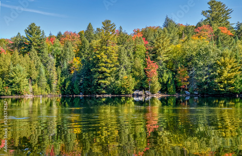 Wonderful ripples and reflections on Canoe Lake