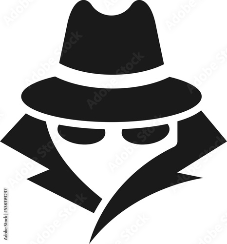 Spy or incognito icon.
