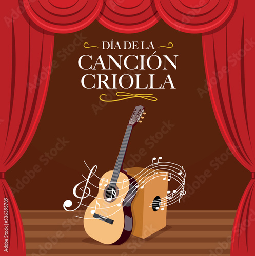 Ilustración por el Día de la Canción Criolla